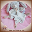 TEX SOS DOUDOU LAPIN POIL CHINE PLAT BLANC MARRON ECHARPE