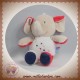 SUCRE D'ORGE SOS DOUDOU ELEPHANT GRIS VENTRE BLANC ETOILE ROUGE