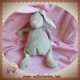 DIMPEL SOS DOUDOU LAPIN GRIS TAUPE ROSE LILOU DIMA 20 cm