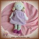 SUCRE D'ORGE DOUDOU POUPEE FILLE ROBE VIOLET FLEUR SOS