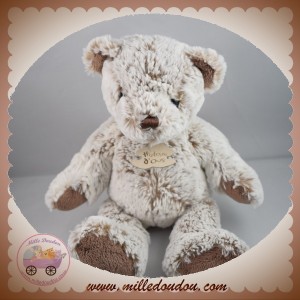 HISTOIRE D'OURS SOS DOUDOU OURS MARRON CHINE CLAIR REFLET NOIR HO2037