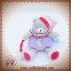 BABYNAT BABY NAT SOS DOUDOU CHAT OURS GRIS VIOLET ROSE FLUORESCENT LUNE