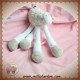 BERGERE DE FRANCE DOUDOU SOS MOUTON BLANC PIEDS TAUPE