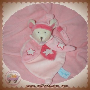 BABYNAT BABY NAT SOS DOUDOU SOURIS PLAT ROSE FLUORESCENT ETOILE