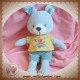 POMMETTE SOS DOUDOU LAPIN BLEU PULL RAYE AVION