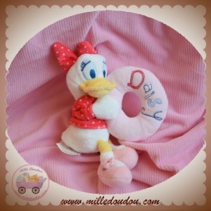 DISNEY SOS DOUDOU CANARD DAISY MOUCHOIR ROSE