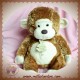 HISTOIRE D'OURS SOS DOUDOU SINGE MARRON ECRU AIMANTE 30 cm