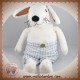 IKEA SOS DOUDOU LAPIN BLANC SHORT VICHY BLEU SKOGSHARE