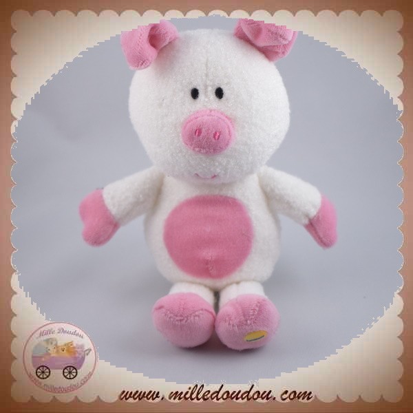 Doudou ours rose Luminou JEMINI