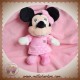 DISNEY NICOTOY SOS DOUDOU MINNIE SOURIS NOIR ROBE ROSE PAPILLON