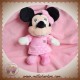 DISNEY NICOTOY SOS DOUDOU MINNIE SOURIS NOIR ROBE ROSE PAPILLON