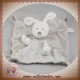 NICOTOY SOS DOUDOU LAPIN PLAT BLANC GRIS ETOILES