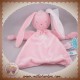 TEX SOS DOUDOU LAPIN ROSE PLAT ETOILE ARGENT