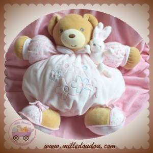 KALOO SOS DOUDOU OURS VELOURS ROSE FLEUR LAPIN LILIROSE LILIBLUE