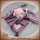 BRIOCHE SOS DOUDOU CHAT PLAT ROSE VIOLET RAYE COEUR