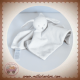 JACADI SOS DOUDOU LAPIN PLAT BLANC DOS GRIS