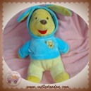 DISNEY SOS DOUDOU OURS WINNIE L'OURSON JAUNE DEGUISE SWEAT LAPIN BLEU