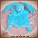 NICOTOY SIMBA SOS DOUDOU LAPIN PLAT BLEU TURQUOISE