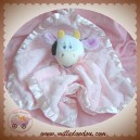 ELUZ SOS DOUDOU VACHE HOCHET PLAT MOUCHOIR ROSE