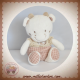 MOTS D'ENFANTS SOS DOUDOU VACHE GIRAFE BEIGE MARRON REMBOURRE OISEAU