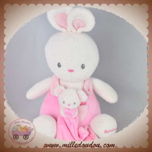 LUMINOU SOS DOUDOU LAPIN FLUORESCENT SALOPETTE ROSE