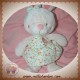 TEX SOS DOUDOU LAPIN ROSE ROBE FLEUR OISEAU