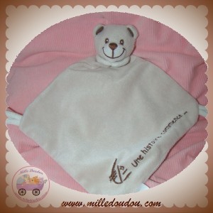 CAISSE D'EPARGNE SOS DOUDOU OURS PLAT BEIGE LOSANGE