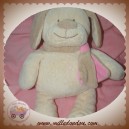 GIPSY SOS DOUDOU CHIEN ECRU BEIGE ECHARPE ROSE