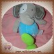 CMP SOS DOUDOU ELEPHANT GRIS CORPS BLEU ETOILE FLUORESCENT