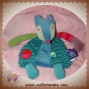 MOULIN ROTY SOS DOUDOU RENARD PLAT VERT RAYE BLEU LES JOLIS PAS BEAUX