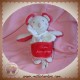 SUCRE D'ORGE SOS DOUDOU SOURIS GRIS ROUGE MOUCHOIR CHAT RAYE