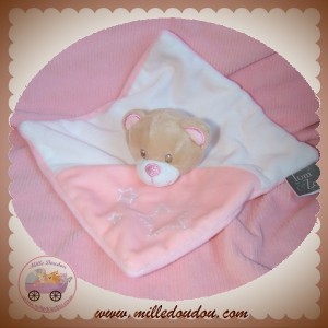 CMP SOS DOUDOU OURS PLAT ROSE BLANC ETOILE TOM & ZOE