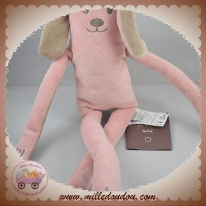 DPAM SOS DOUDOU LAPIN LAPINDINGUE ROSE MARRON TAUPE DU PAREIL AU MEME