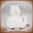 DPAM SOS DOUDOU CHAT PLAT BLANC EMPREINTE ROSE LANGE