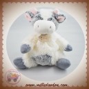 HISTOIRE D'OURS SOS DOUDOU VACHE PELUCHE BLANCHE GRISE