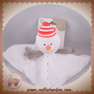 ORCHESTRA SOS DOUDOU BONHOMME DE NEIGE PLAT BLANC NUIT NOEL