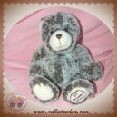 LA GRANDE RECRE SOS DOUDOU OURS POIL CHINE MARRON ECRU LGRI