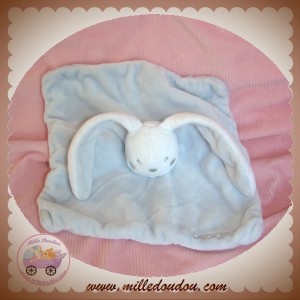 KIMBALOO SOS DOUDOU LAPIN PLAT BLANC BLEU BRIOCHE