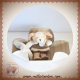 DOUDOU ET COMPAGNIE SOS CHIEN GRIS BLANC TAUPE MOUCHOIR DC2573