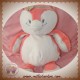 NOUKIE'S SOS DOUDOU PINGOUIN DAISY ROSE BLANC 40 cm