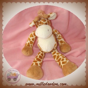 NICOTOY GUND SOS DOUDOU GIRAFE TACHETE MARRON ECRU BILLES