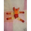 SUCRE D'ORGE SOS DOUDOU GIRAFE ORANGE JAUNE