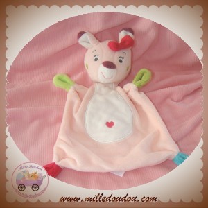 BABY CLUB C&A SOS DOUDOU FAON BICHE PLAT ROSE COEUR