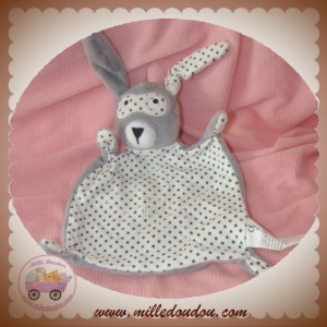 IKKS SOS DOUDOU LAPIN PLAT GRIS BLANC ETOILE