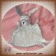 IKKS SOS DOUDOU LAPIN PLAT GRIS BLANC ETOILE