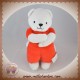 SMOBY SOS DOUDOU OURS BLANC CORPS ROUGE