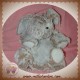 DANI SOS DOUDOU LAPIN MARRON BLANC CHINE MARIONNETTE