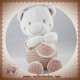 MOTS D'ENFANTS SOS DOUDOU VACHE GIRAFE BEIGE MARRON MUSICAL BALLON