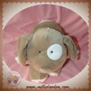 OKAIDI OBAIBI SOS DOUDOU CHIEN PELUCHE MARRON TAUPE BLANC