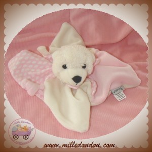 STERNALER SOS DOUDOU OURS BLANC ROSE NUAGE